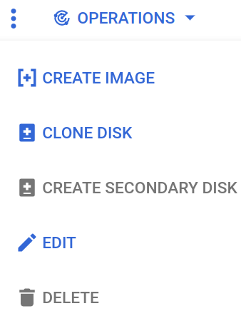Disk edit button