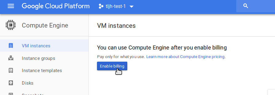 installing on google cloud the
